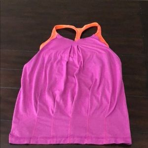 Lululemon top pink & orange